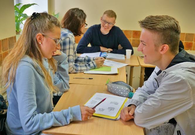 International Students Studying